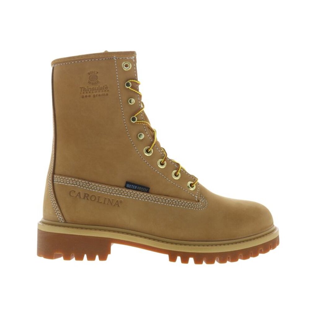 Carolina Mens 8" Steel Toe Waterproof Insulated Boot Beige Boots (NWT) - Picture 1 of 7